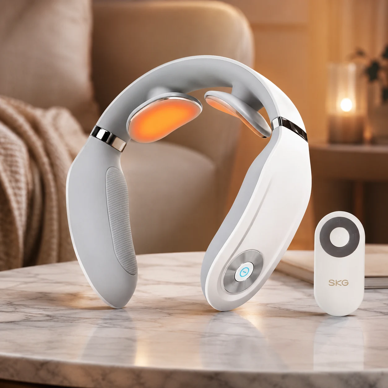 Масажер для шиї SKG 4098 white (723342) — Побутова техніка