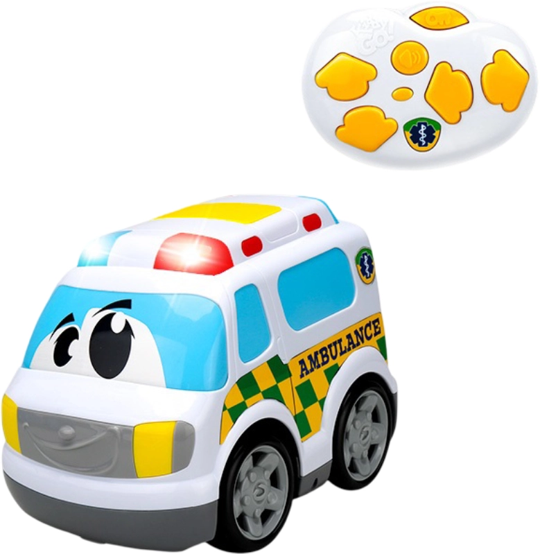 Машинка на радіокеруванні Швидка зі світлом та звуком на батарейках 27x14,5x19,2 см Kiddy Go — фото 2