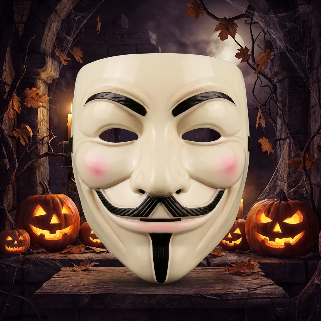 Маска пластикова "Анонімус" Хелловін
