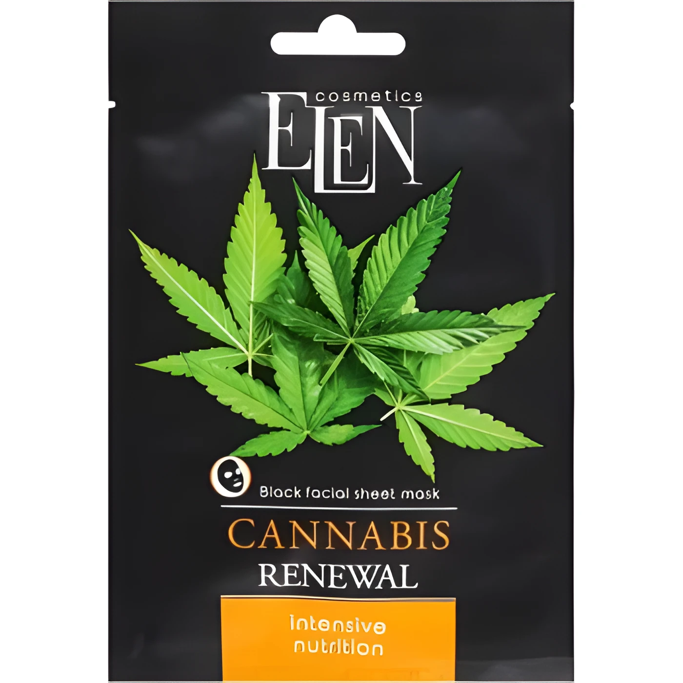 Маска тканина для обличча Elen Cosmetics Cannabis 25мл