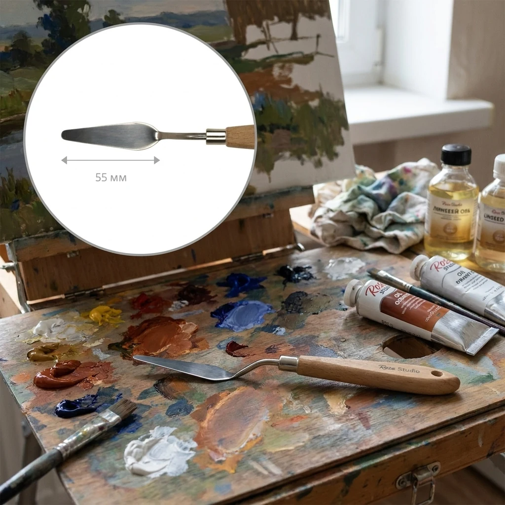 Мастихін ROSA Studio №04 крапля, довжина 5,5 см