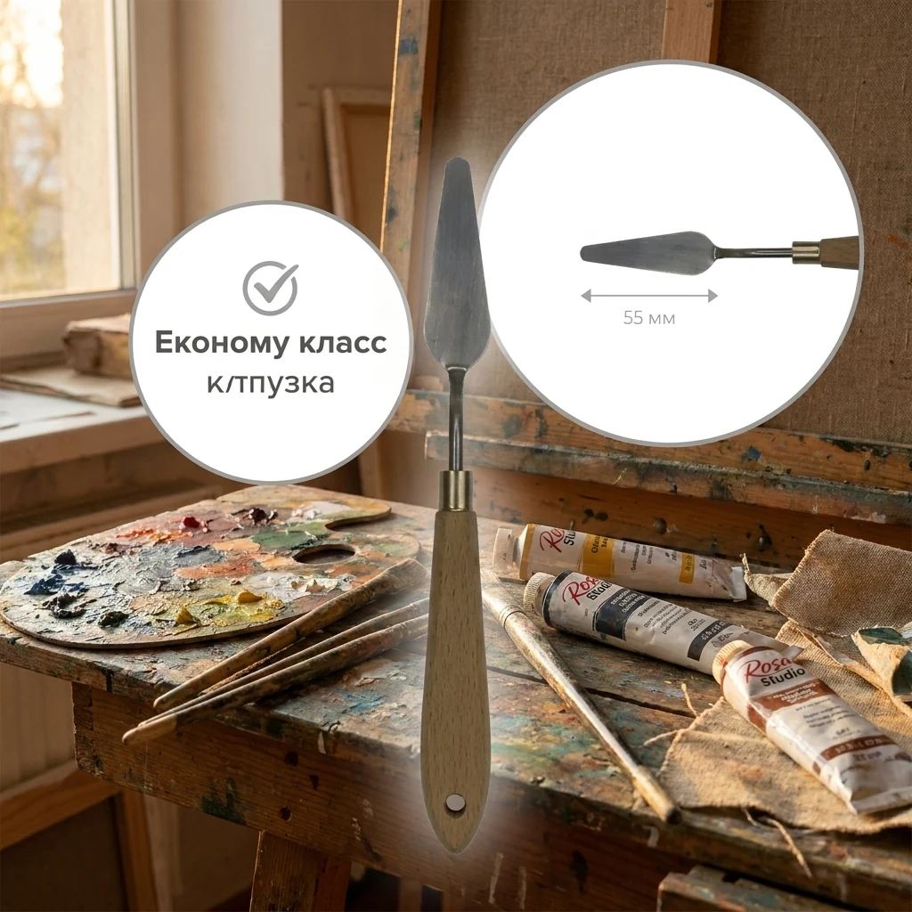 Мастихін ROSA Studio №06 крапля, довжина 5,5 см