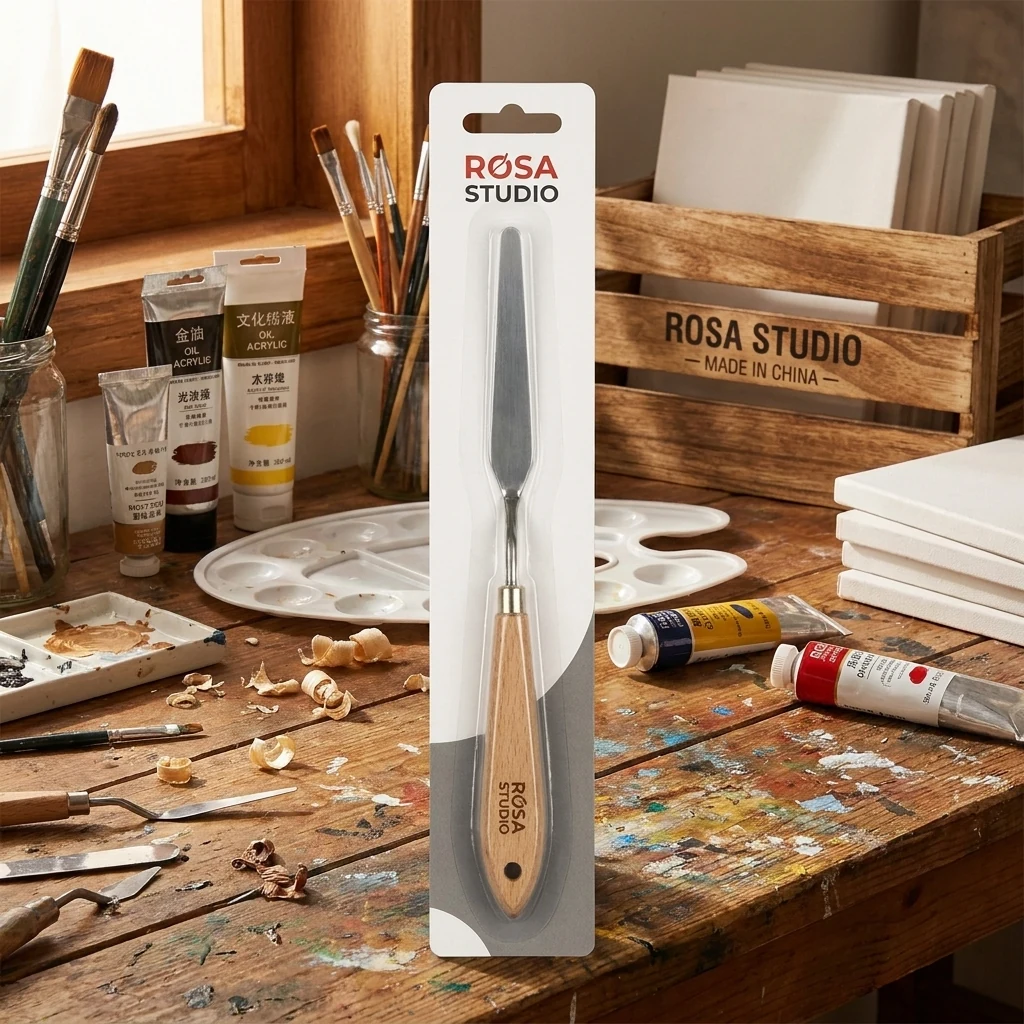 Мастихін ROSA Studio №07, прямокутний, довжина 8,5 см