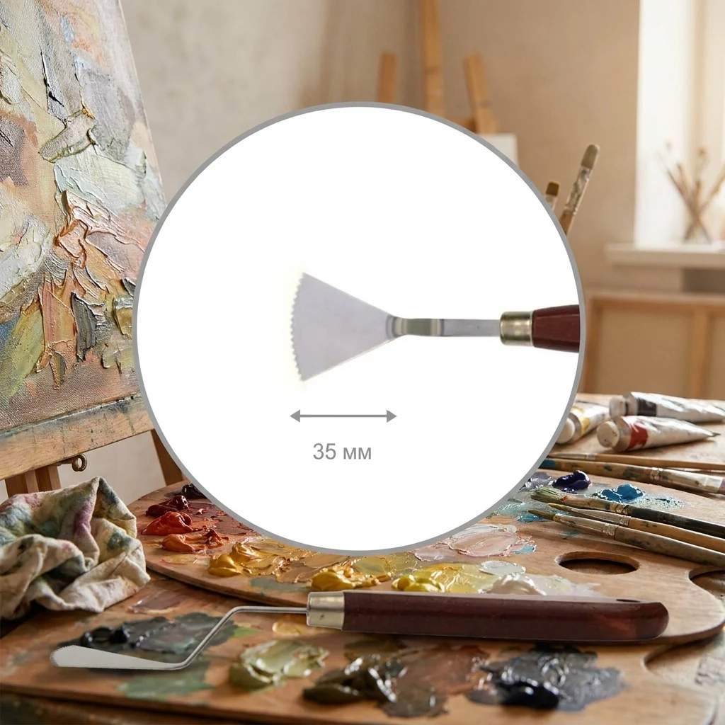 Мастихін ROSA Studio ArtWork №1, лопатка, довжина 3,5 см