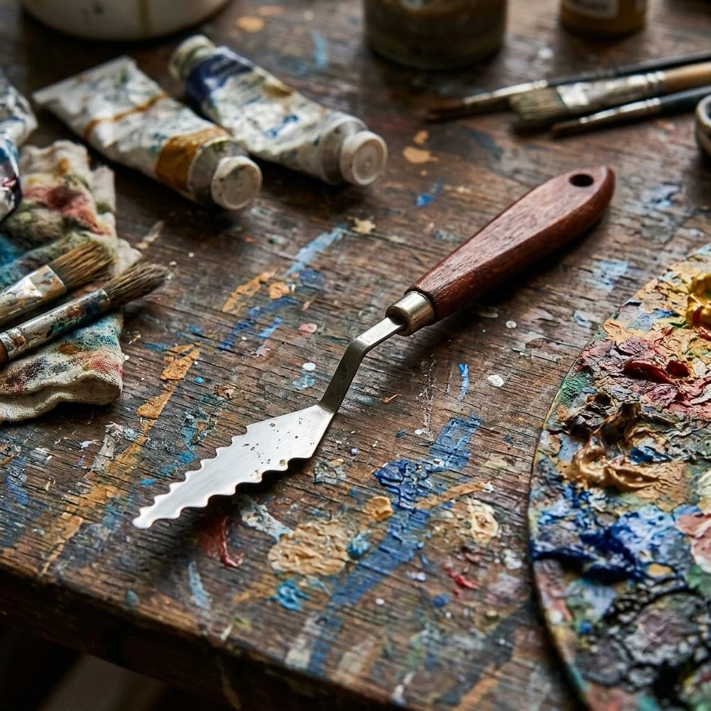 Мастихін ROSA Studio ArtWork №5, хвилястий, довжина 7,5 см