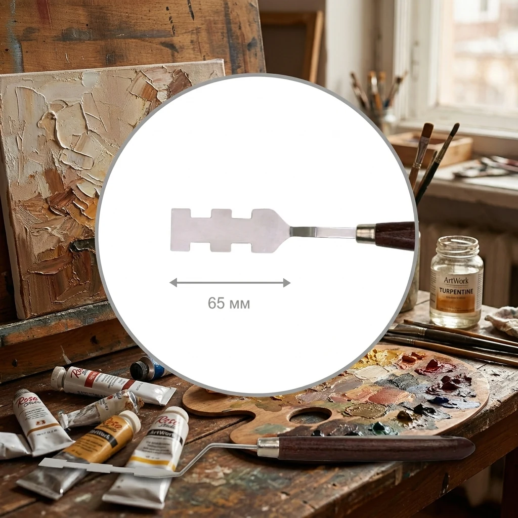 Мастихін ROSA Studio ArtWork №7, прямокутний, довжина 6,5 см