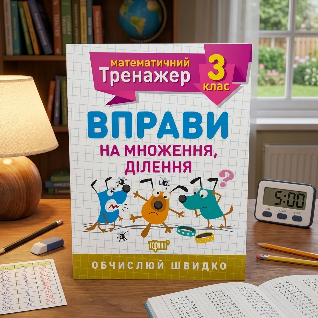 Математичний тренажер. Вправи на множення, ділення 3 клас