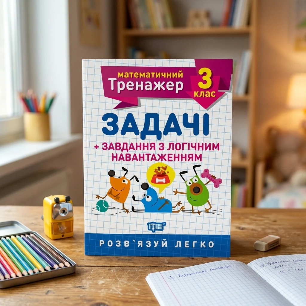 Математичний тренажер. Задачі+завдання з логічним навантаженням 3 кл