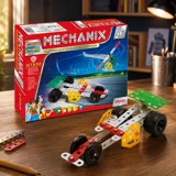 Металевий конструктор, розвиваючий Mechanix №0 98 елементів-5 моделей — фото 1
