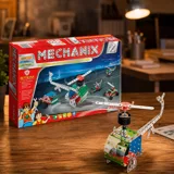 Металевий конструктор, розвиваючий Mechanix №2 170 елементів-15 моделей — фото 1