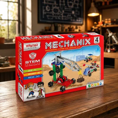 Металевий конструктор, розвиваючий Mechanix №4 263 елементів-20 моделей
