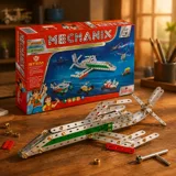 Металевий конструктор, розвиваючий Mechanix №5 300 елементів-25 моделей — фото 1