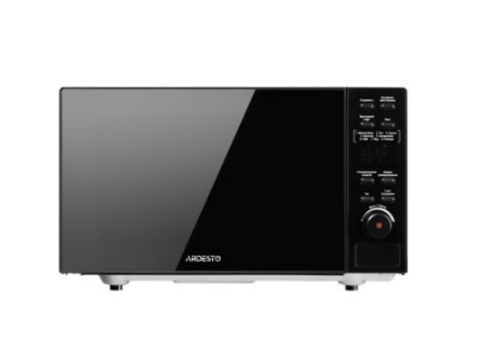 Мікрохвильова піч ARDESTO, 20л, електр.керув., 800Вт, дисплей, відкр.кнопкою, без поворот.стола, чорний — фото 2