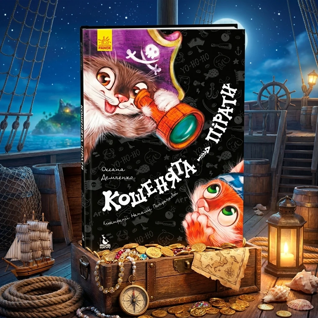 Моя казкотерапія.Кошенята-пірати.Демченко. Кенгуру/Ранок