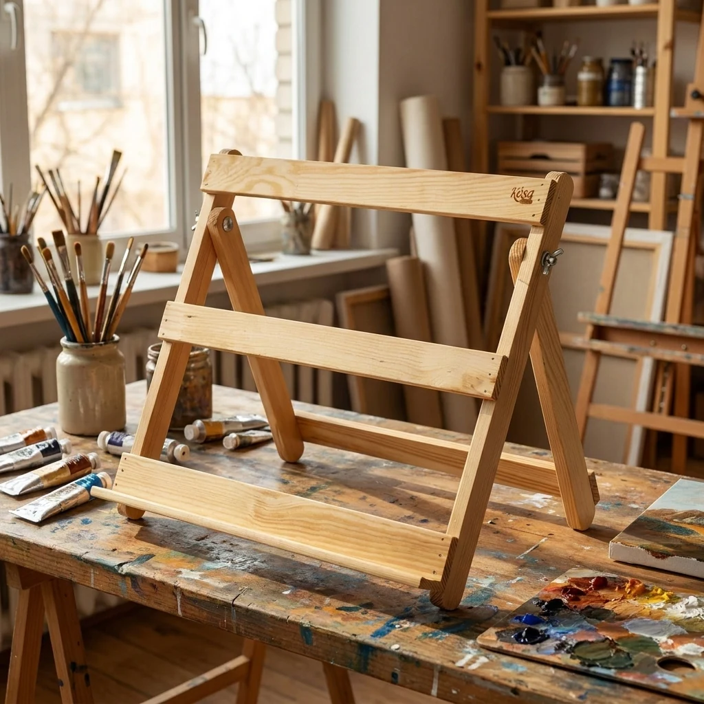 Мольберт настільний А3 (45*35*35см), висота полотна до 35 см, Rosa Studio