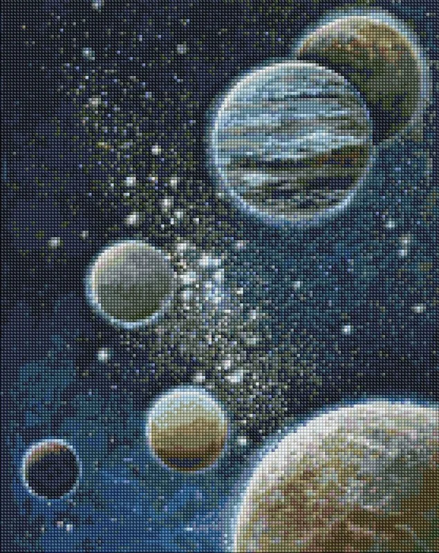 Мозаїка алмазна 40*50 см "Незвіданий космос"