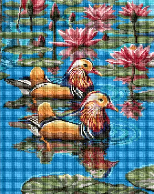 Мозаїка алмазна 40*50 см "Пара мандаринок"