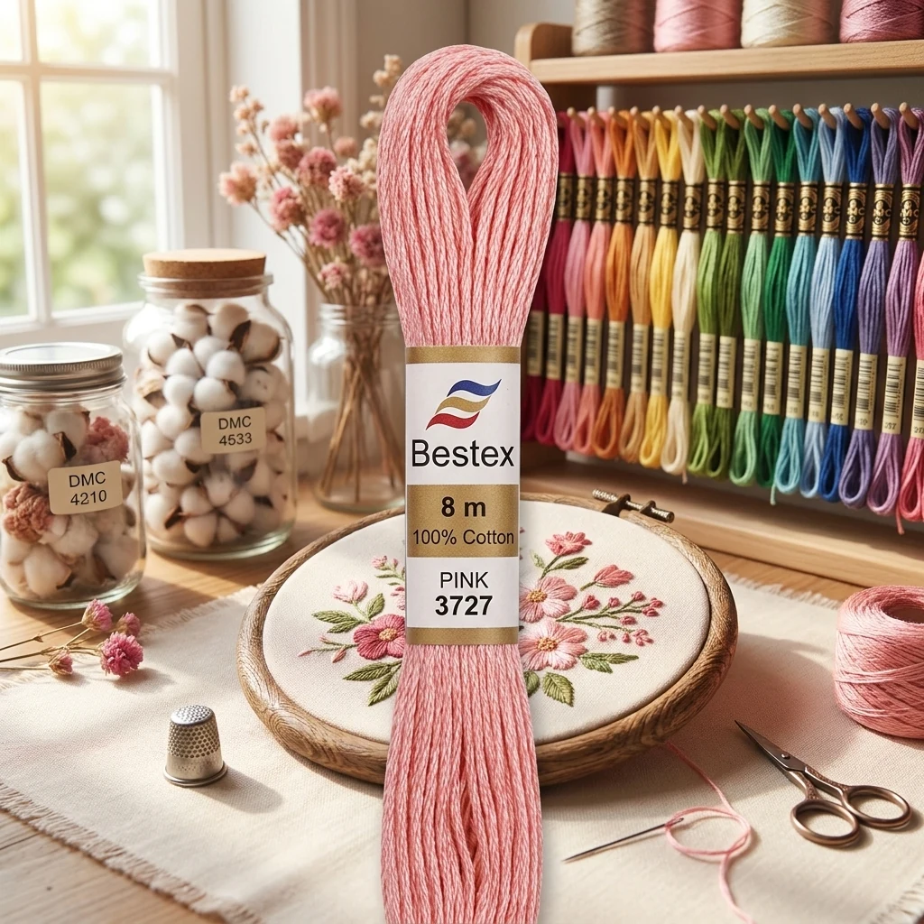 Муліне Bestex, 8м, 0353, рожевий