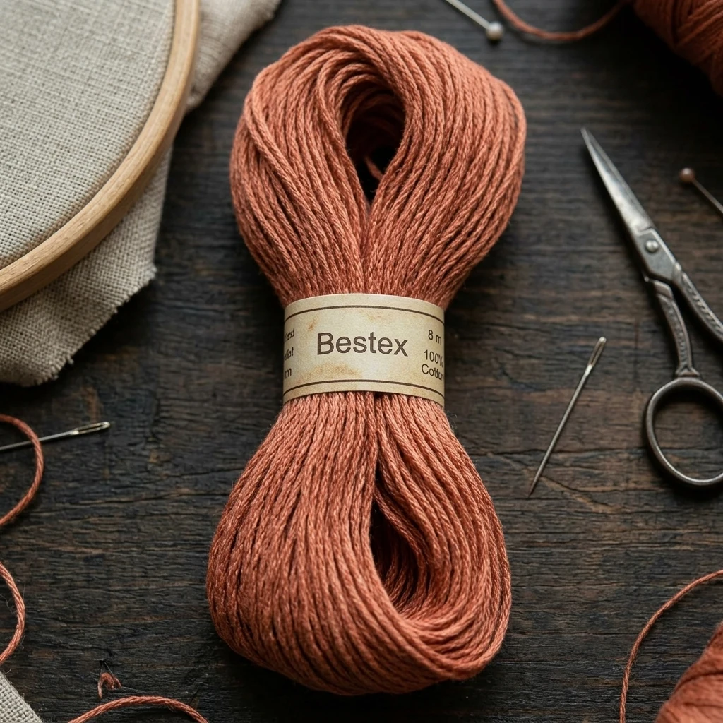 Муліне Bestex, 8м, 0356, рожевий