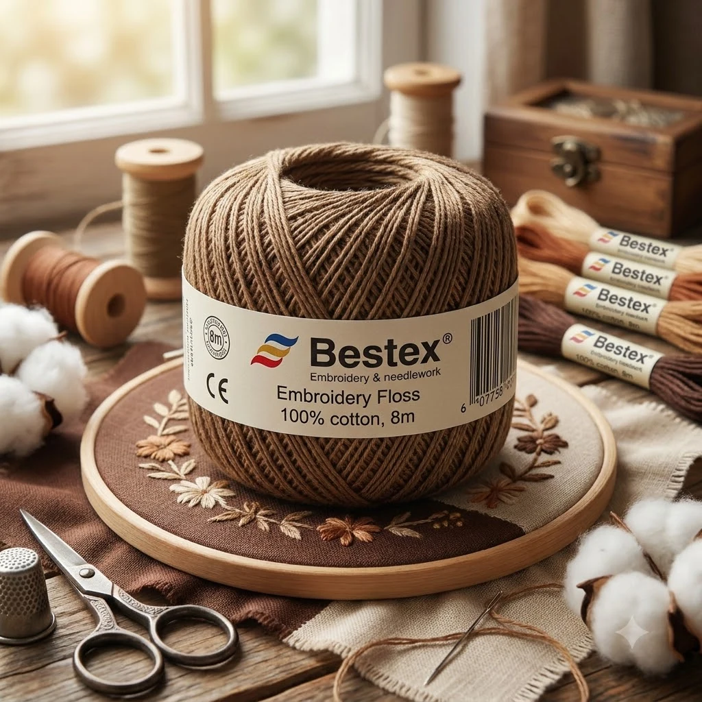 Муліне Bestex, 8м, 0611, коричневий