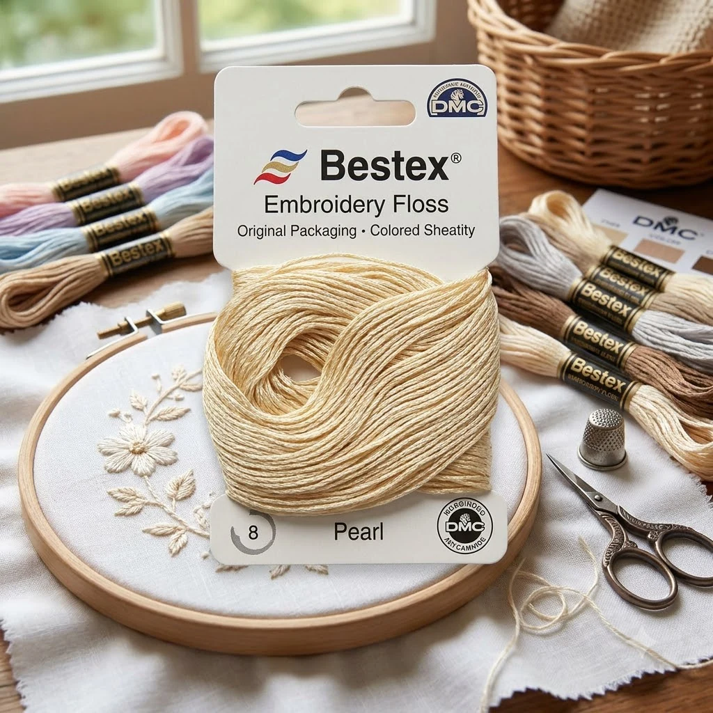 Муліне Bestex, 8м, 0677, перлинний
