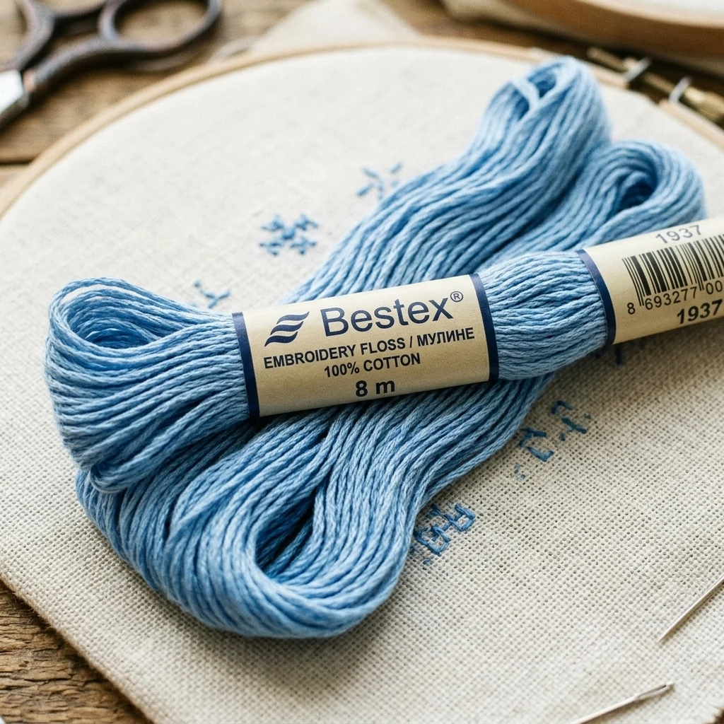 Муліне Bestex, 8м, 0827, блакитний