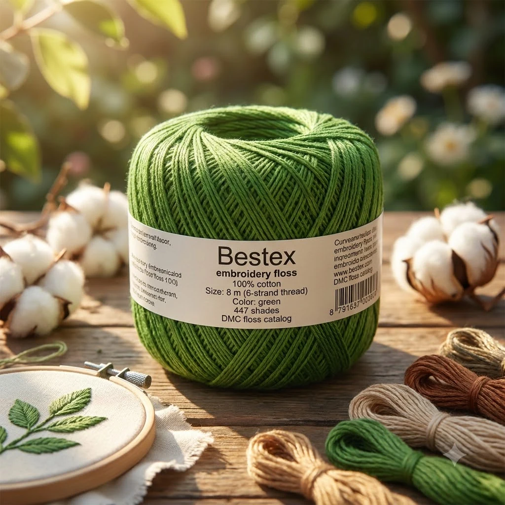 Муліне Bestex, 8м, 0907, зелений