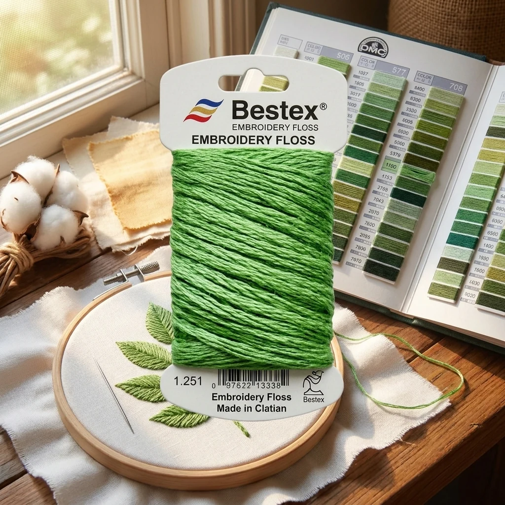 Муліне Bestex, 8м, 3347, зелений