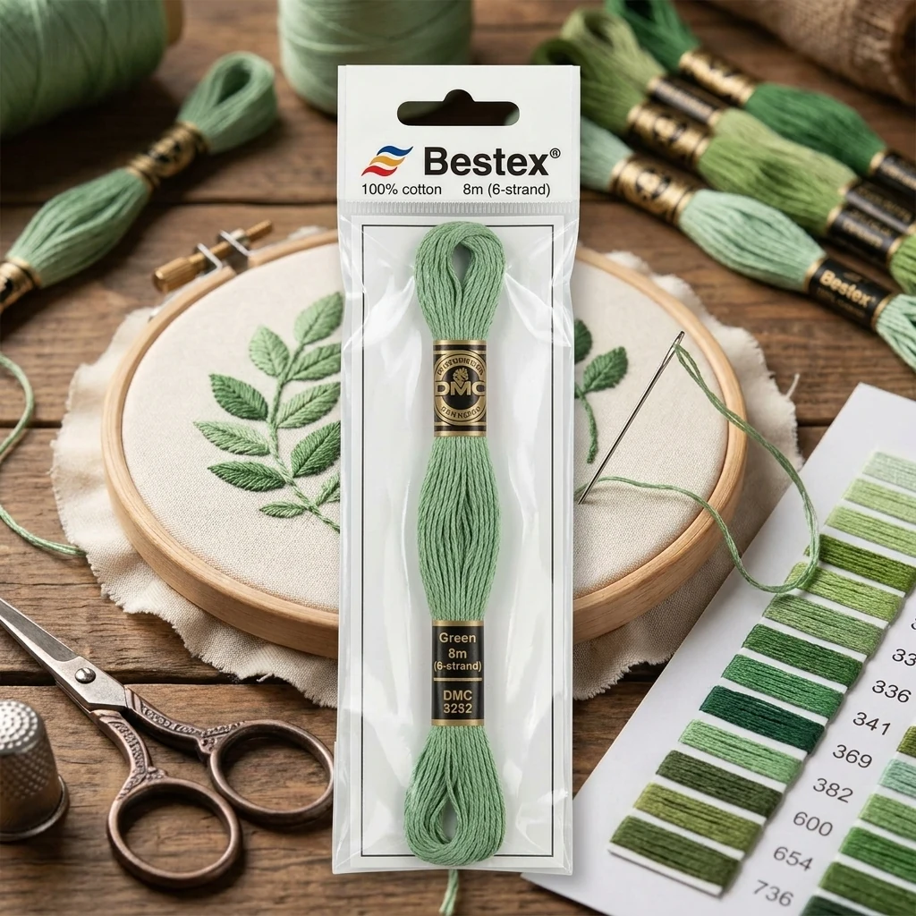 Муліне Bestex, 8м, 3363, зелений