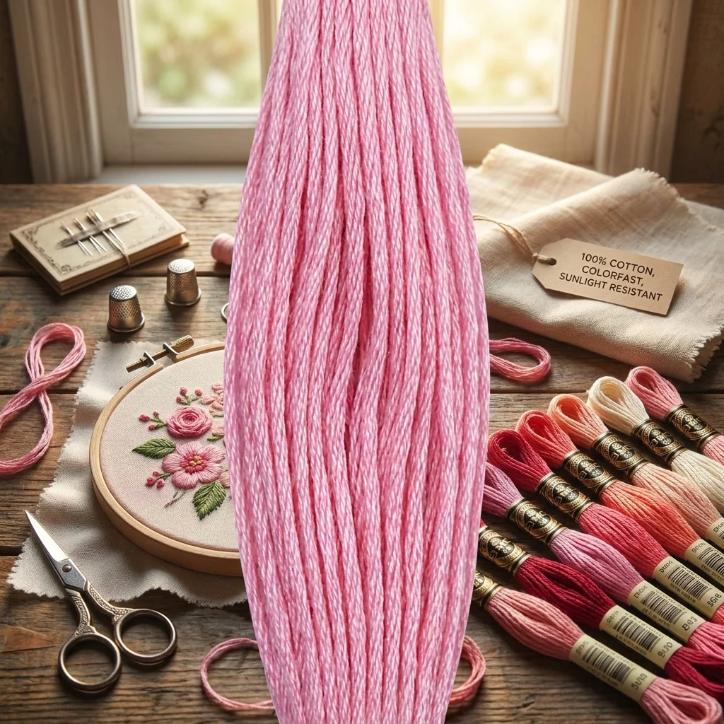 Муліне Bestex, 8м, 3609, рожевий