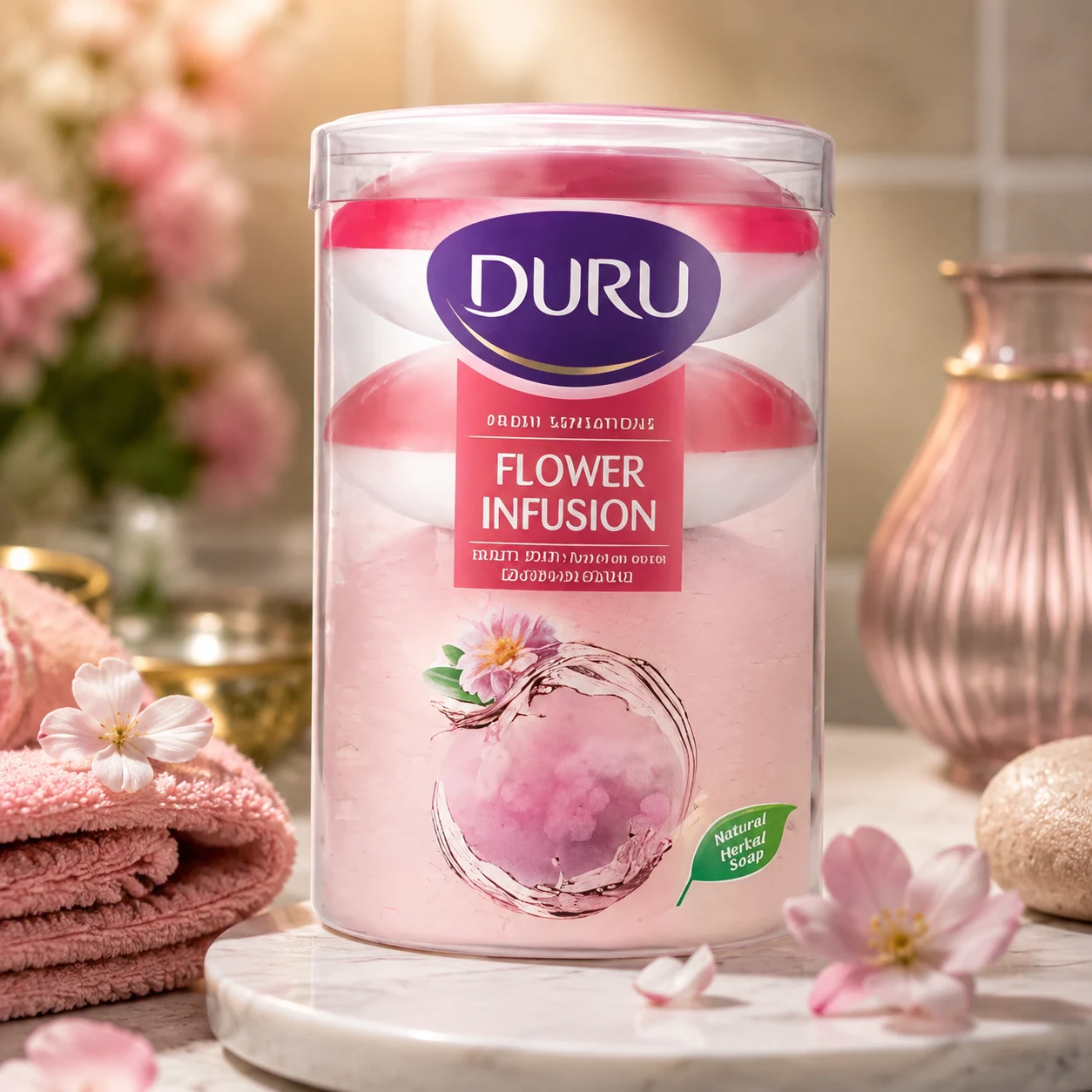 Мило Duru Fresh Sensations Квіткова хмара 4х100г — Краса та здоров'я