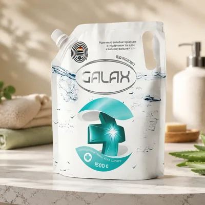 Мило рідке антибактеріальне Galax алое 1.5л doypack