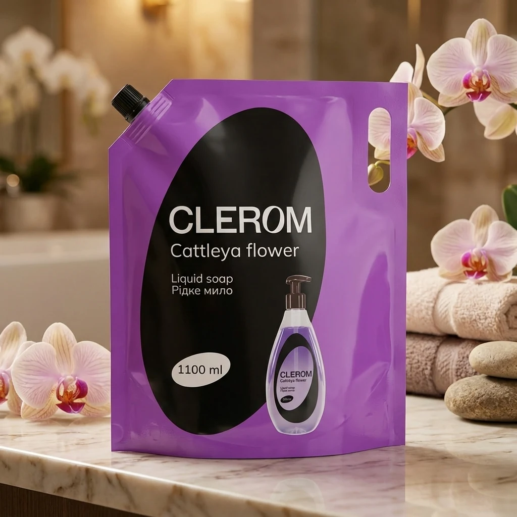 Мило рідке Clerom Cattleya flower 1,1л дой-пак 20180
