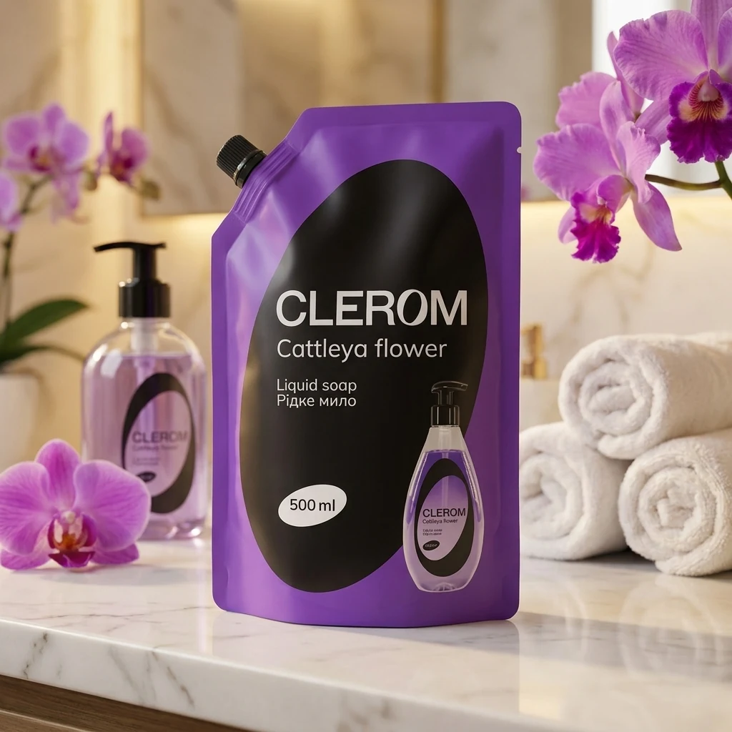 Мило рідке Clerom Cattleya flower 500 мл дой-пак 20173 — 