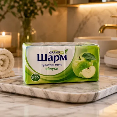 Мило туалетне Grand Шарм Яблуко 5* 70г