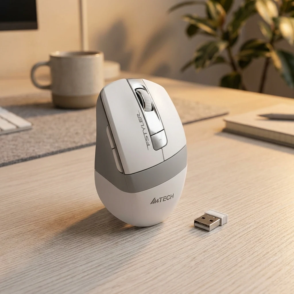 Миша бездротова A4Tech FG10 (White) — Миші, клавіатури, навушники