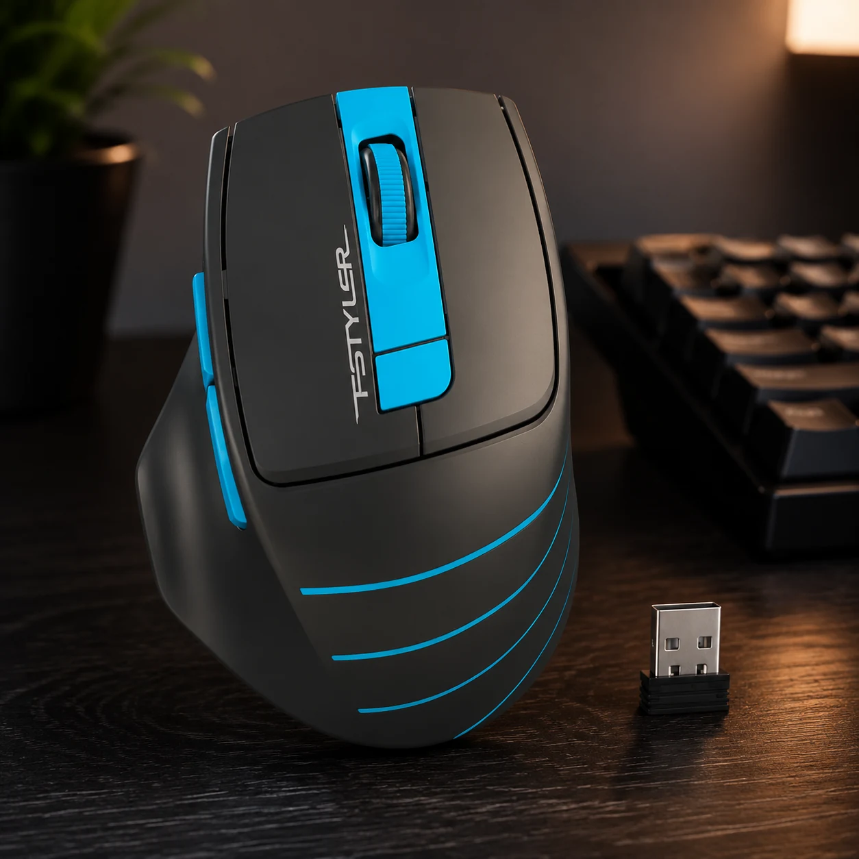 Миша бездротова A4Tech FG30 Blue — Миші, клавіатури, навушники