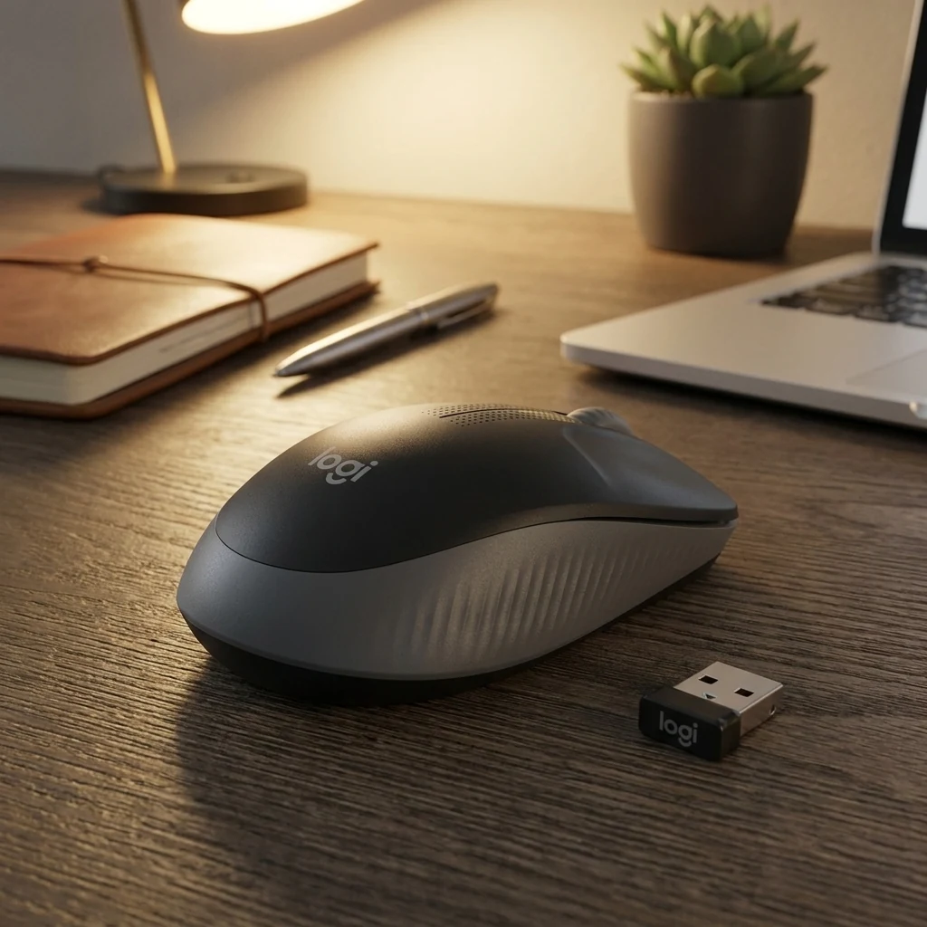 Миша бездротова Logitech M190 Charcoal (910-005905) — Миші, клавіатури, навушники