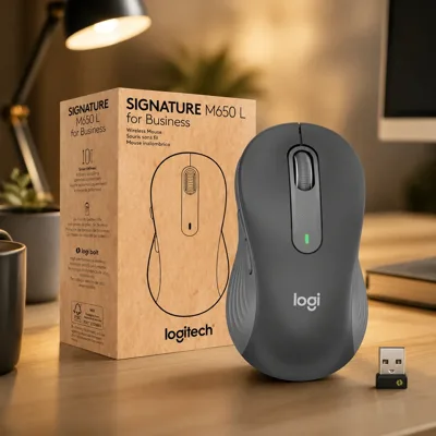 Миша бездротова Logitech Signature M650 L Wireless Mouse for Business Graphite (910-006348)