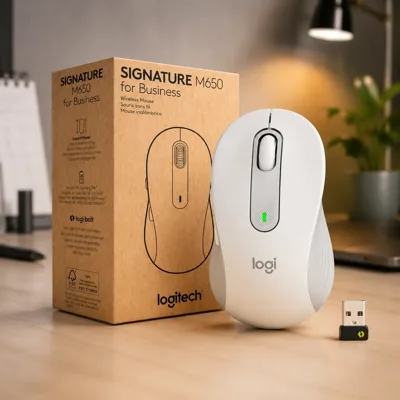 Миша бездротова Logitech Signature M650 Wireless for Business Off-White (910-006275)