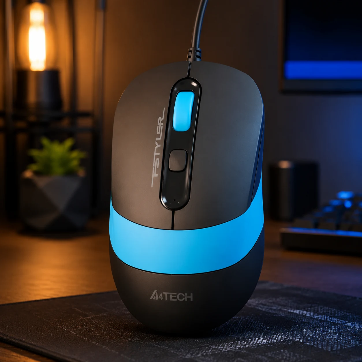 Миша дротова A4Tech FM10S (Blue) — Миші, клавіатури, навушники