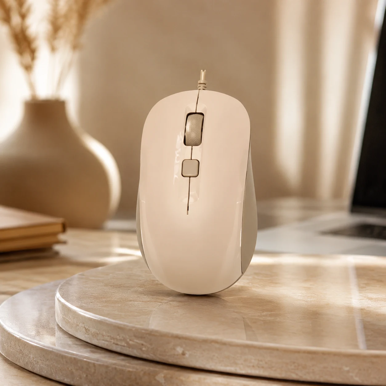 Миша дротова A4Tech FM26 USB Cafe Latte (4711421991391) — Миші, клавіатури, навушники