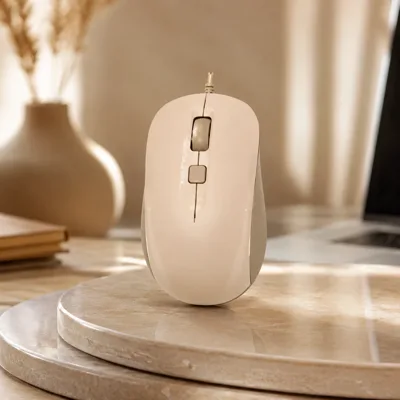 Миша дротова A4Tech FM26 USB Cafe Latte (4711421991391)