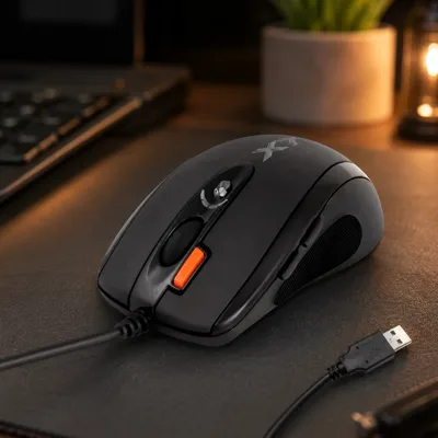 Миша дротова A4Tech X-710MK black
