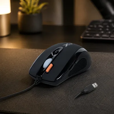 Миша дротова A4Tech X-718BK black