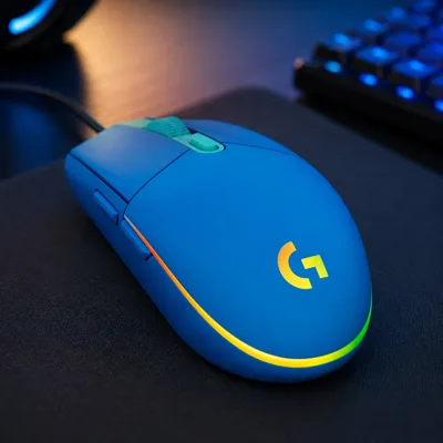 Миша дротова Logitech G102 Lightsync USB Blue (910-005801)