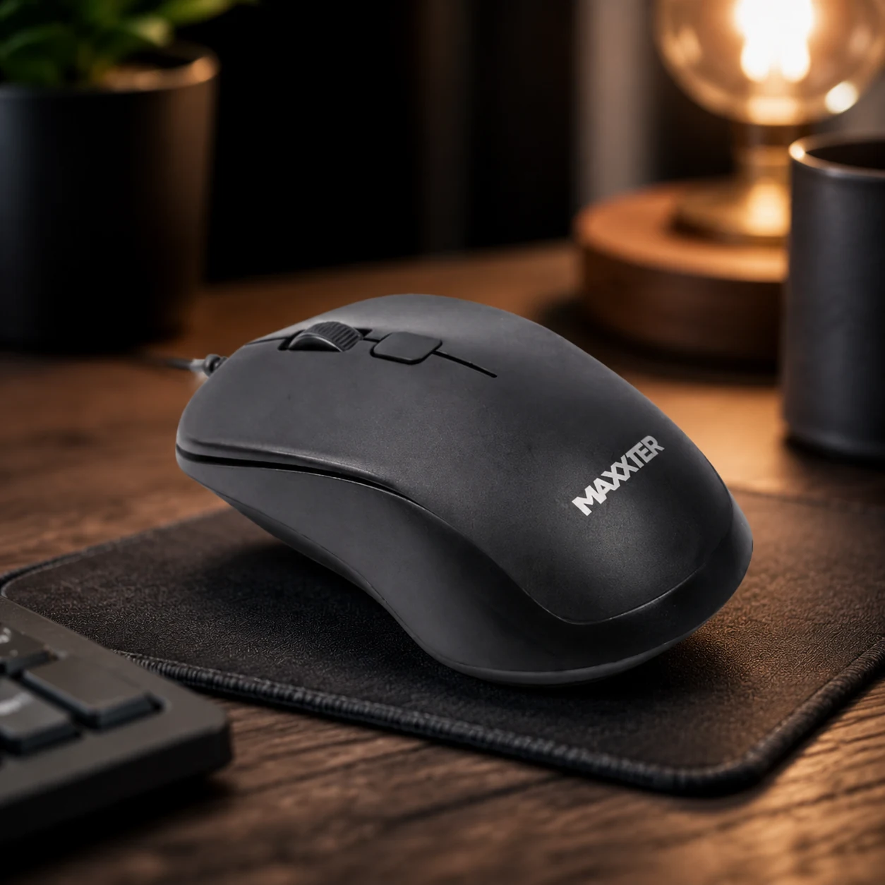 Миша дротова Maxxter Mc-3B01 USB Black (Mc-3B01) — Миші, клавіатури, навушники