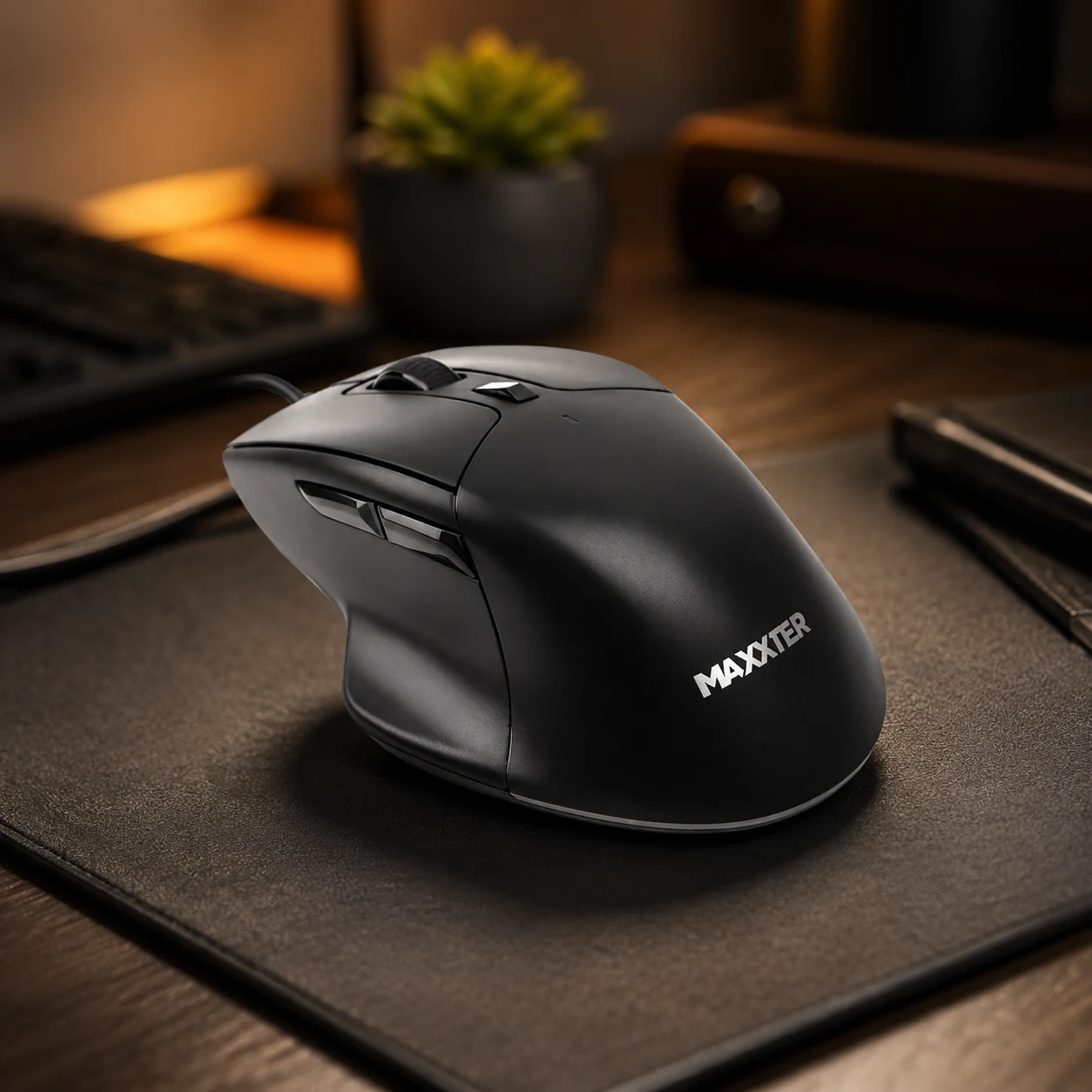 Миша дротова Maxxter Mc-6B01 USB Black (Mc-6B01) — Миші, клавіатури, навушники