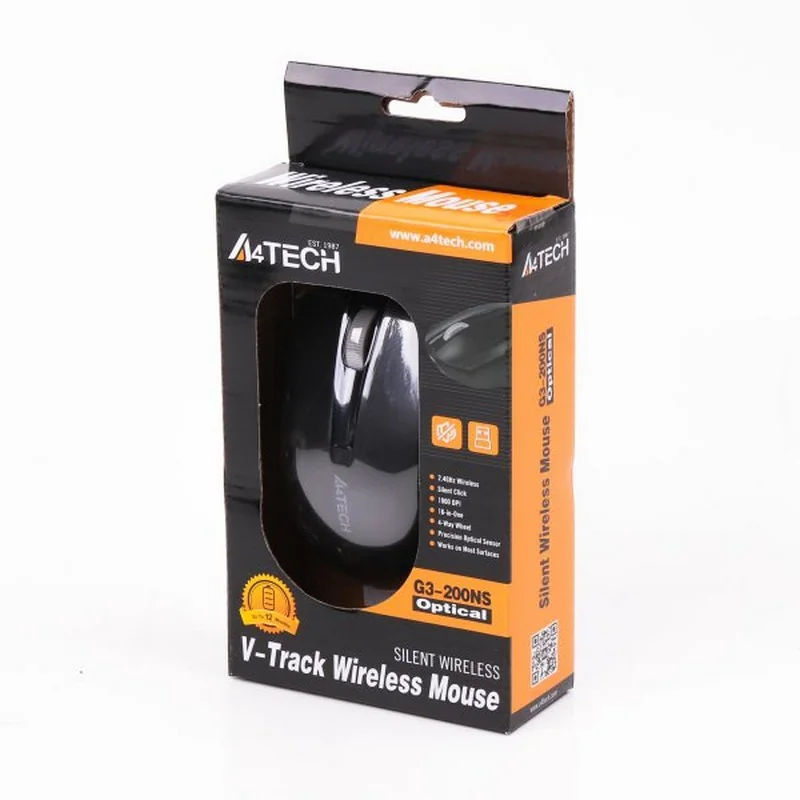 Миша комп'ютерна "A4TECH" G3-200NS/N V-Track бездротова — фото 3