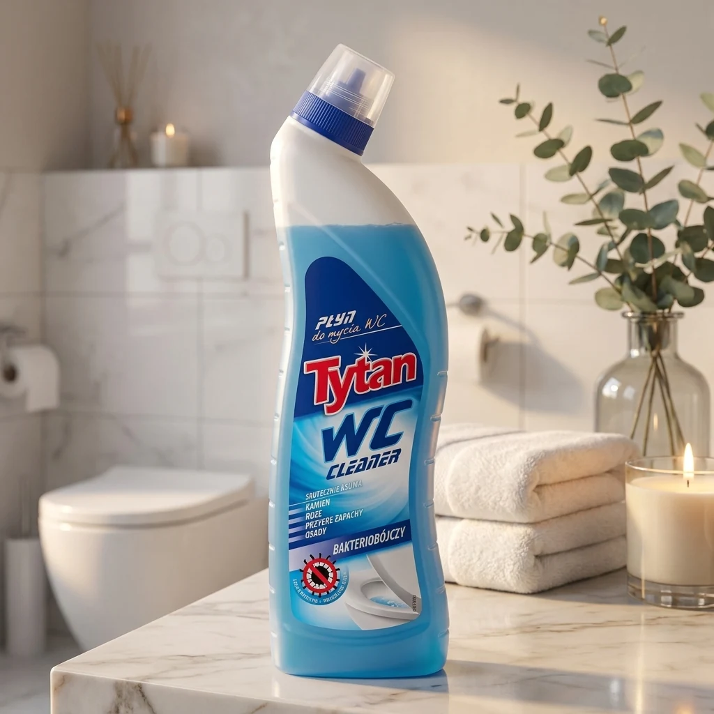 Миючий засіб для туалетів TYTAN MAX блакитний 1200г — Побутова хімія